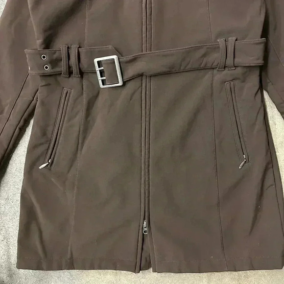 The North Face Mocha Apex Long Jacket  W/Belt Small - Picture 5 of 6